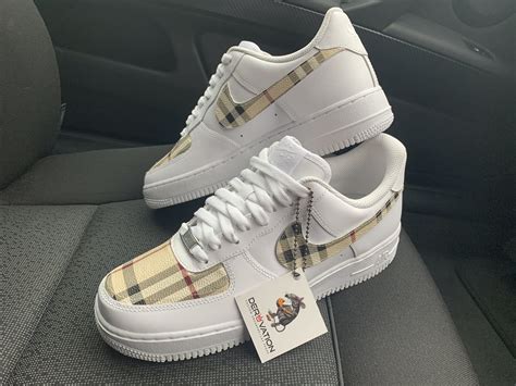 custom burberry air force 1|nike air force 1 burberry.